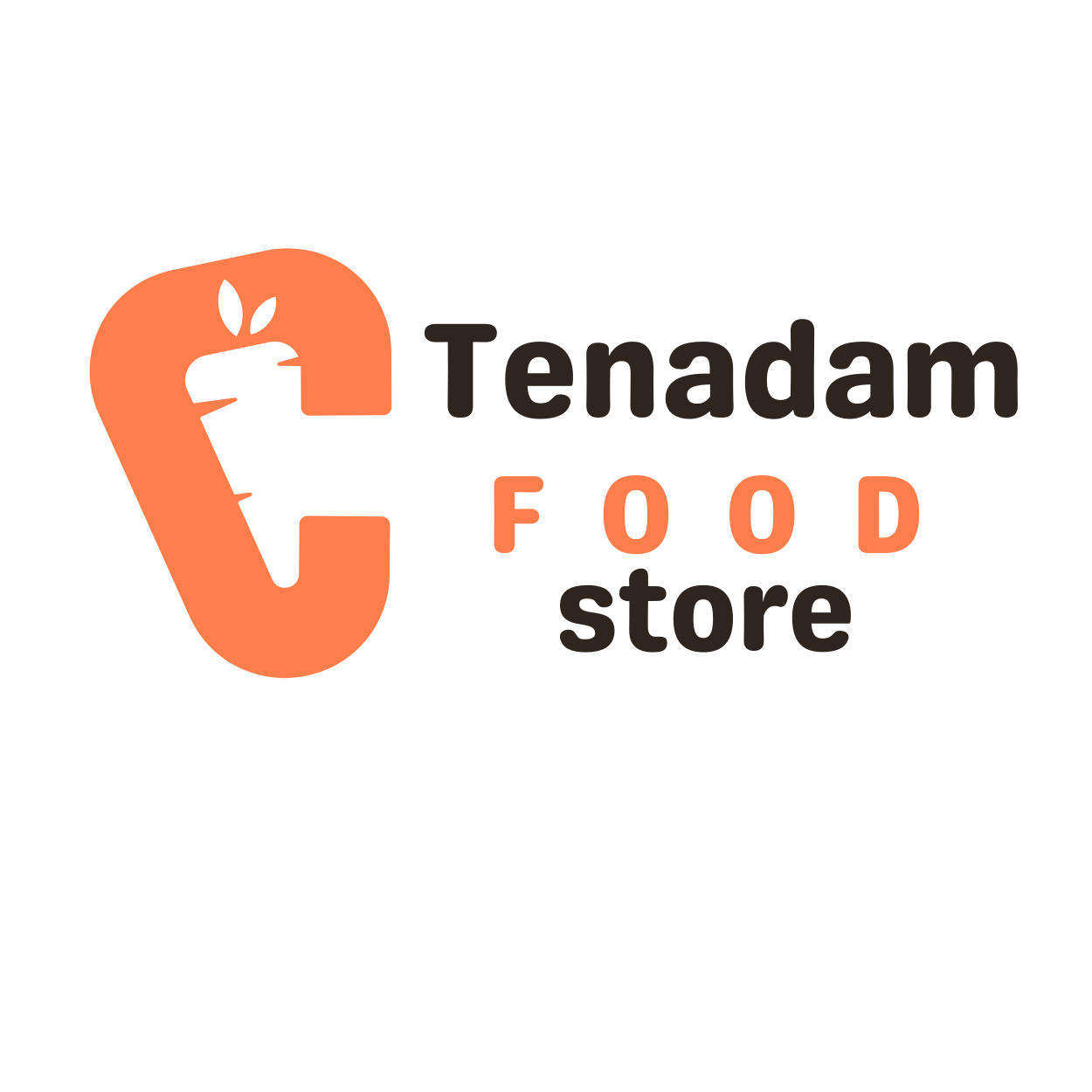 Orange And Black Carrot Letter C Logo (1)
